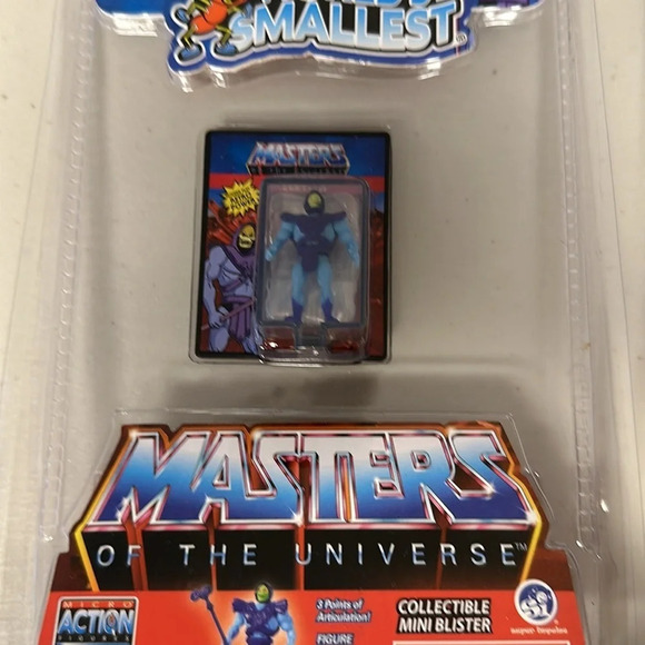 Worlds Smallest. Skeletor and He-Man. Masters of the Universe. NIB - Picture 2 of 8